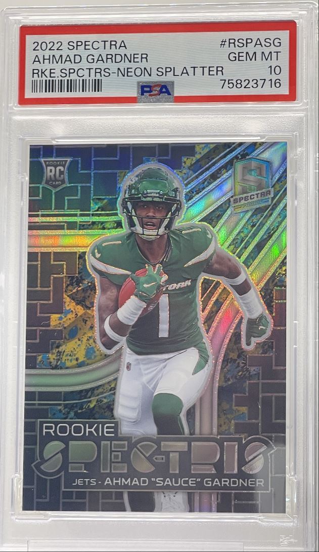 Sauce Gardner Panini Spectra Rookie Spectris #RSPASG Neon Splatter