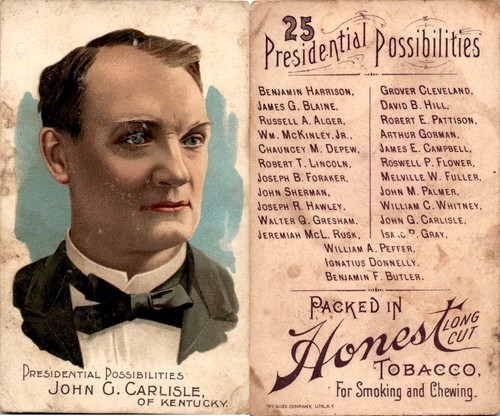 1888 N124 Duke #5 John G. Carlisle — Raw