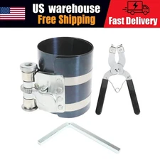 2-1/8" to 7" Piston Ring Compressor Professional Piston Install Tool with Wrench