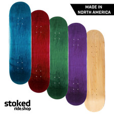 Stoked Ride Shop Blank Skateboard Deck, All Widths, Made in North America NEW