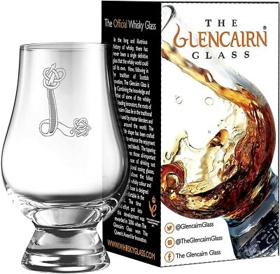 GLENCAIRN CELTIC ''L'' MONOGRAMMED WHISKY TASTING GLASS