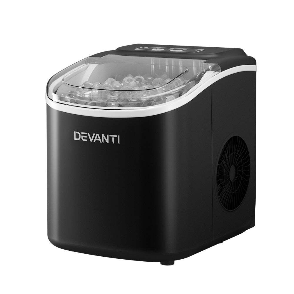 NNEDSZ Portable Ice Maker Machine Ice Cube T12kg Bar Countertop Black-image