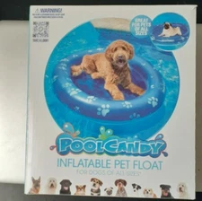 PoolCandy Inflatable Pet Float - Easy Set Up Doggy Pool Floats