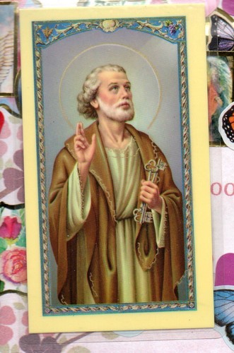 Novena to Saint St. Peter - Laminated Holy Card 518 - Picture 3 of 4