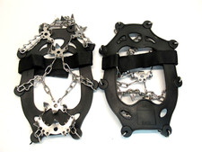 Crampons Cleats Anti-Slip Spikes Size M 5-8 for Snow Shoes Boots Stainless Steel