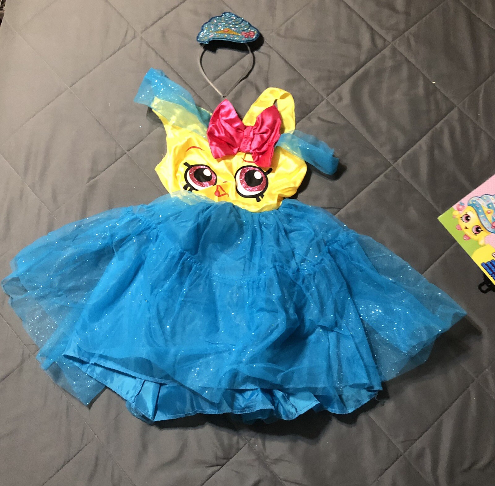Cupcake Queen Classic Shopkins Child Costume Medium 7-8 With Headband Topping-image