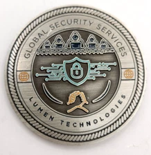 Global Security Services Lumen Technologies Challenge Coin 1.75-in