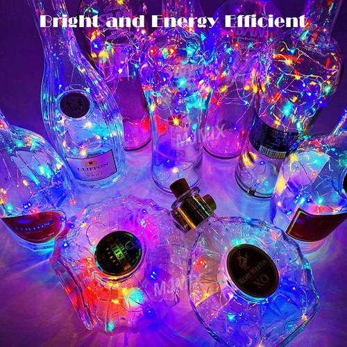 10 PCS Wine Bottle Lights with Cork LED Fairy String Lights DIY Party Decor - Picture 17 of 45