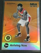 2020 BASKETBALL CARD NBA HOOPS   ARRIVING NOW SILVER PRIZM RUI HACHIMURA #18