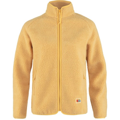Fjäll Räven Vardag Pile Fleece Jacket Women Warm for Ladies Corn