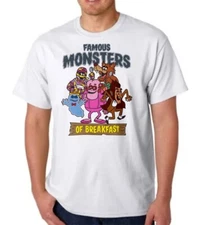 FAMOUS MONSTERS  OF CEREAL T-SHIRT  Version 2/ Franken Berry Chocula Boo Berry