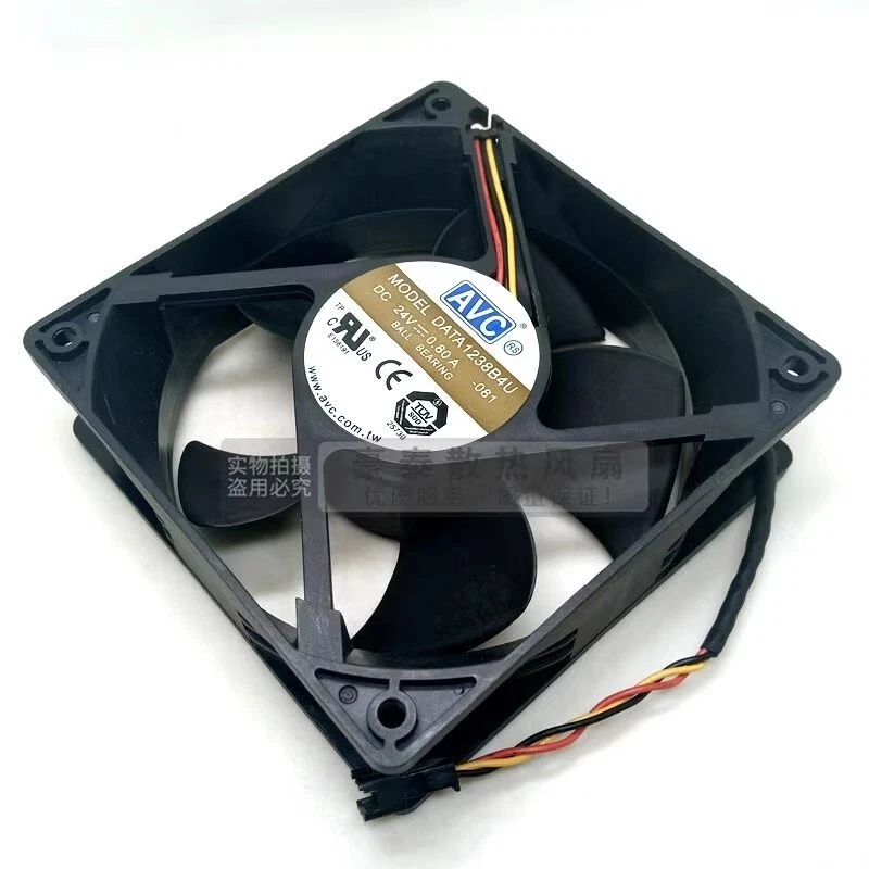 AVC DATA1238B4U 12038 DC24V 0.8A 12CM 3-Pin Dual Ball Inverter Cooling Fan - Image 4 of 4