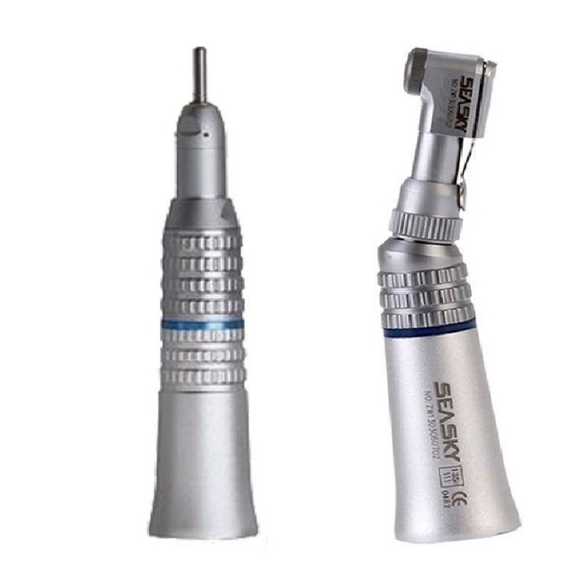 2x Dental NSK style slow low speed Straight + Contra Angle Handpiece