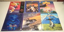 Disney Laserdisc Lot of 6 Aladdin Pocahontas Sound of Music Rookie of the Year