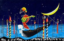 Sinfonia Retouchè I Meloniski da Villacidro Opera SERIGRAFIA Carta Quadro 11x18