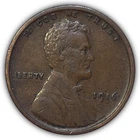 1916 Lincoln Wheat Cent Extremely Fine XF Coin #22257