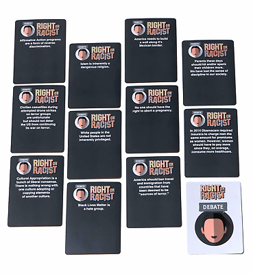 Right or Racist - Funny White Elephant Gifts - Xmas Gag Gift - Adult Party  Game