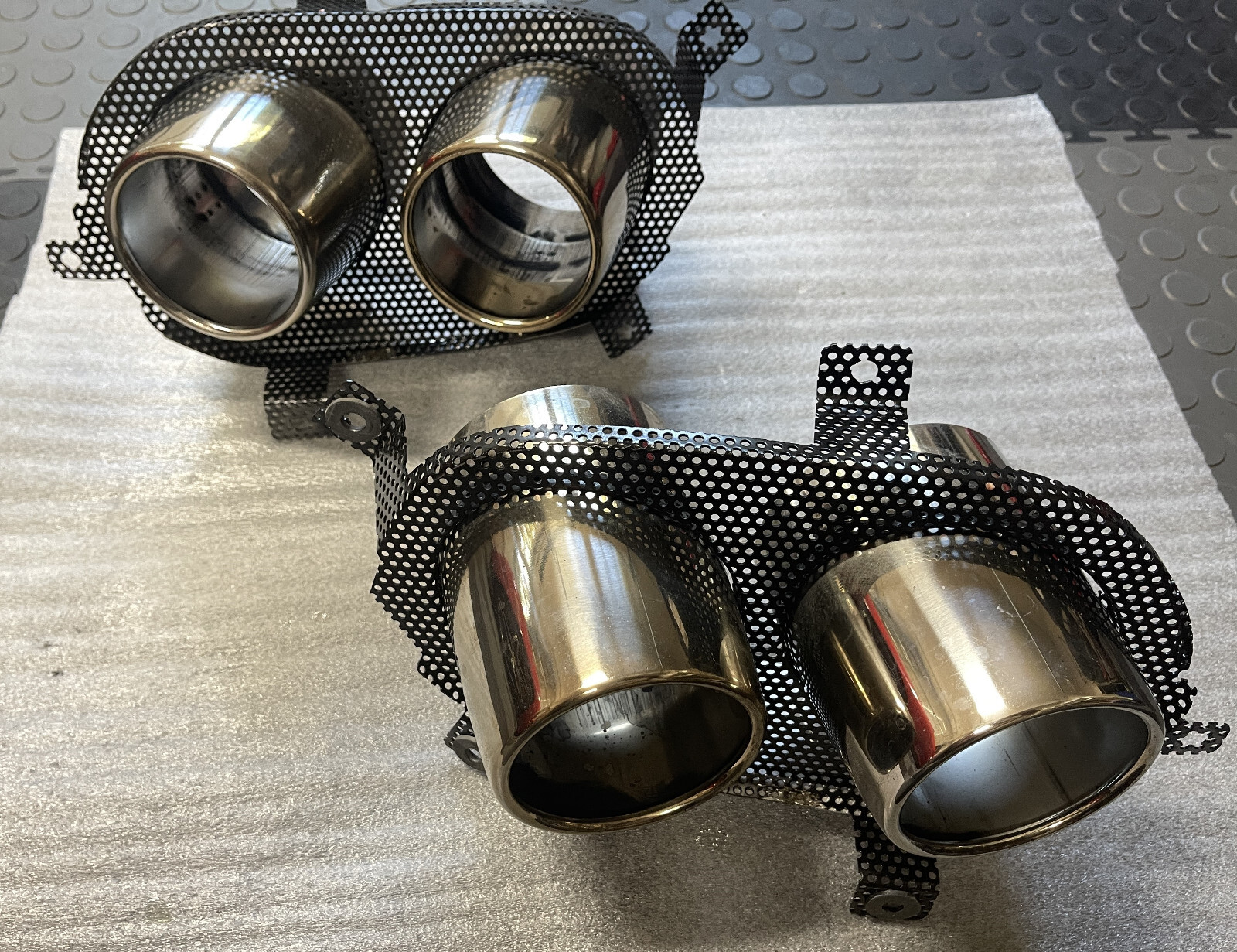 Ferrari California T OEM set of Chome Exhaust Tips