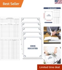 Executive Checkbook Registers for Business Desk Efficiency - Pack of 5