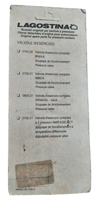 LAGOSTINA - Valvola di Esercizio per Pentola a Pressione LAGOSTINA - Valvola di Esercizio per Pentola a Pressione
