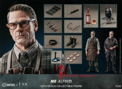 1/6 DAFTOYS x E.JOE Custom F026 Justice League Alfred Action Figure In Stock
