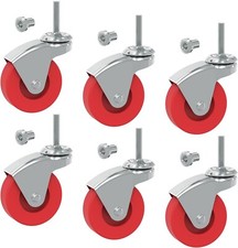 26 Pcs Swivel Caster Wheel Creeper Cart Stool Post Mount Replacement Heavy Duty