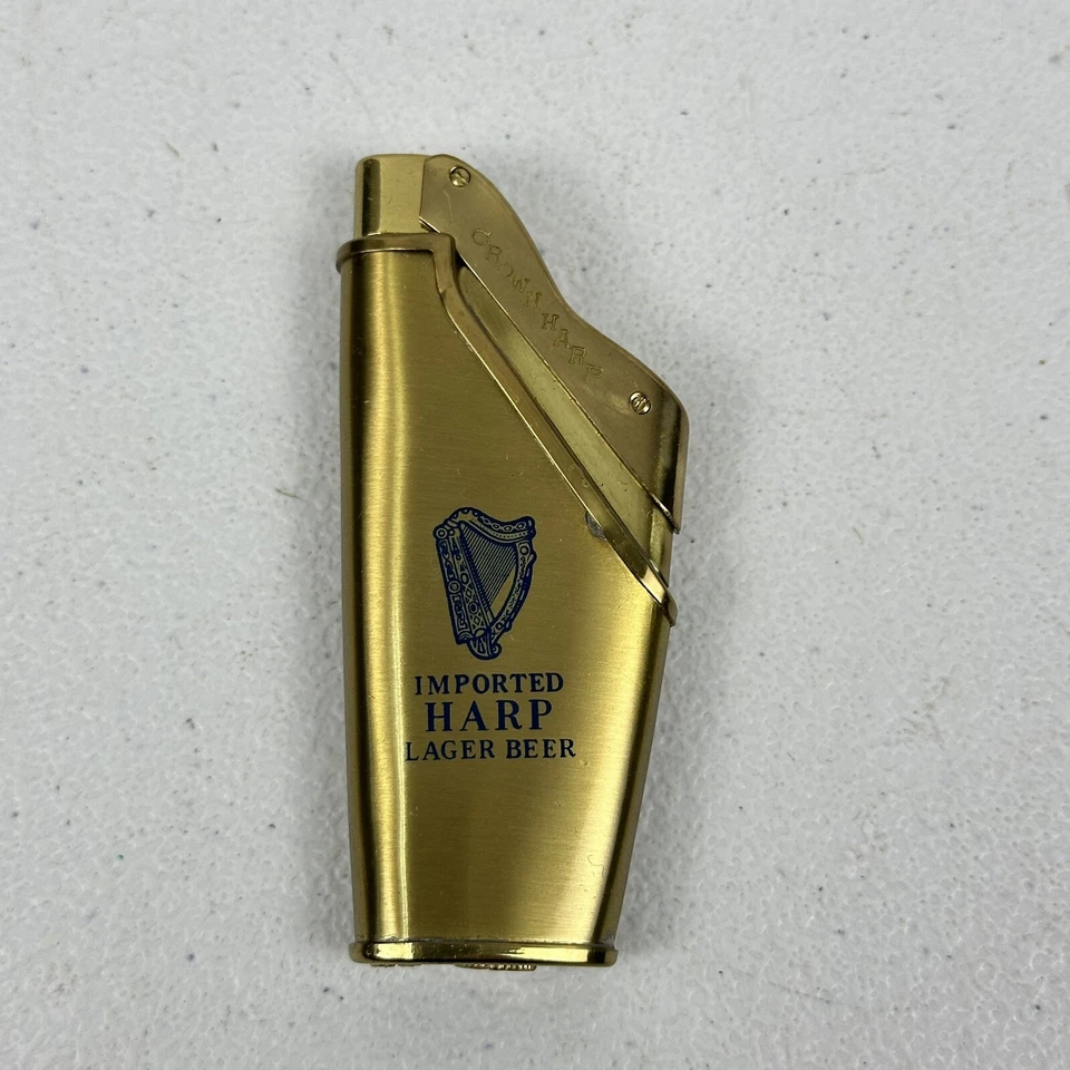 Crown Harp Guinness Lager Beer Lighter Japan Advertising NOS w/ Box - Image 2 of 4