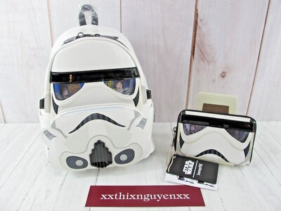 Stormtrooper Lenticular Cosplay LOUNGEFLY Backpack & Wallet Set NWT STAR WARS Loungefly Star Wars Stormtrooper Lenticular Mini Backpack  main image 4