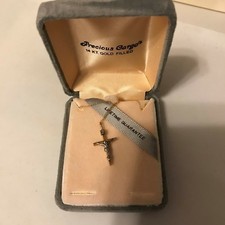 Gold Filled Crucifix Pendant on Chain NIB