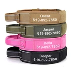 Tactical Dog Collar Heavy Duty with Strong Handle and Custom Print Name Patch
