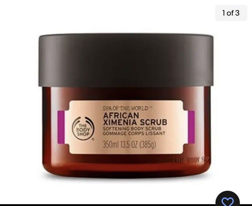 Body Shop Spa of the World AFRICAN XIMENIA SCRUB 13.5 oz/385 g, NEW