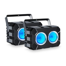 LED Stage Lights 2 Pack - 120W RGBW 4in1 Stage Wash Light, COB Par Light - DM...