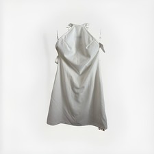 SHEIN Frenchy White Halter Mini Dress, White Size S