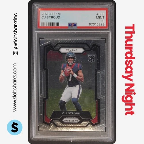 2023 PANINI PRIZM #339 C.J. STROUD RC ROOKIE PSA 9