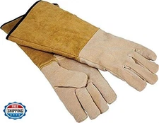 Rocky Mountain Goods Simple Spaces Leather Fireplace Gloves 16”- 