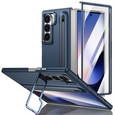 For Samsung Galaxy Z Fold 7 6 5 4 3 Shockproof PC Case Stand Screen Cover+Pen