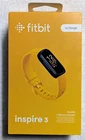 Fitbit Inspire 3 | Health&Fitness Tracker | Heart Rate Monitor | Yellow | Sealed