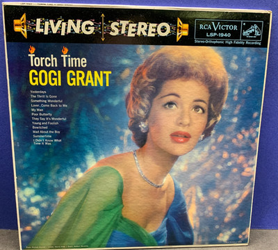 GOGI GRANT - TORCH TIME - RARE RCA VICTOR STEREO LP!