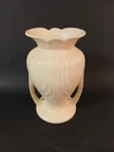 Hull Pottery Vase Granada 9" Matte Ivory #49-9 Mardi Gras Art Deco USA