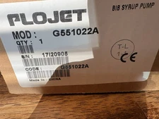 Xylem Flojet G551022a Bib Syrup Pump 
