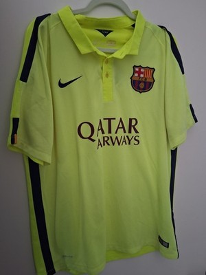 FC Barcelona Trikot Gelb 2014/15 XL Original Nike Shirt
