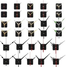 30Sets Quartz Clock Movement Silent Quartz Clock Mechanism Kit Hands and Moto...
