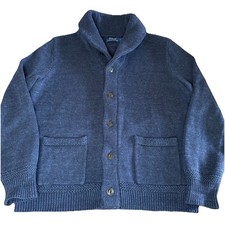 Polo Ralph Lauren Sweater Shawl Collar Cardigan 100 Cotton Men's Large Slim
