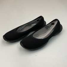 Lissom Flyte Women Black Sole Slip On Comfort Ballet Flats - US 9