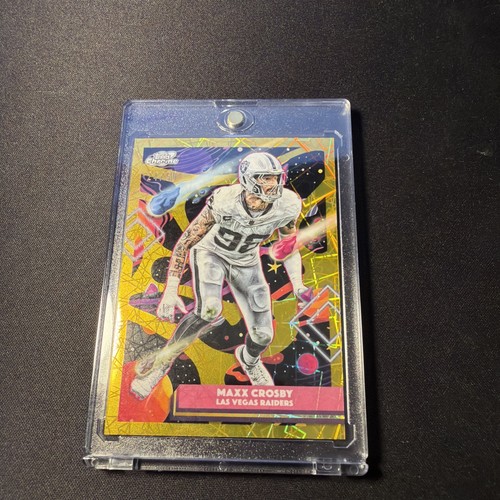 2025 Topps Cosmic Chrome Maxx Crosby Las Vegas Raiders Gold Numbered / 50, #52!