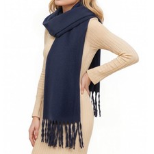 Scarf for Women Chunky Winter Scarf Cold Weather Navy Thick Warm Ladies Scarves