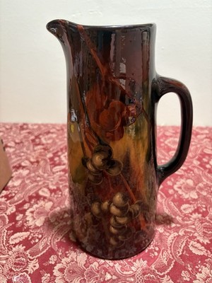 Antique Weller Louwelsa Glazed Pitcher Aurelian Line Signed Ferrell ...