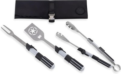 Picnic TIME Star Wars Darth Vader BBQ 3 Pcs Grill Tool Set w/Case,Stainless Ste