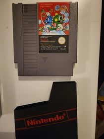 Bubble Bobble NES Nintendo Game Complete In Box and Instruction Manual Rare Game