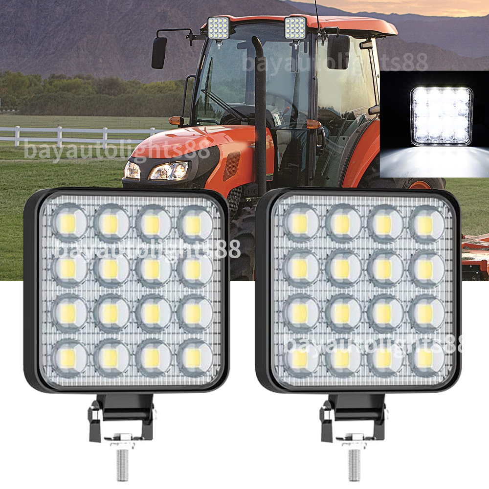 Pair LED Flood Light Fit Kubota M6060, M7040, M7060, M8540, M9540